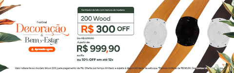 Ventilador SPIRIT Wood - Conecte-se ao Natural !