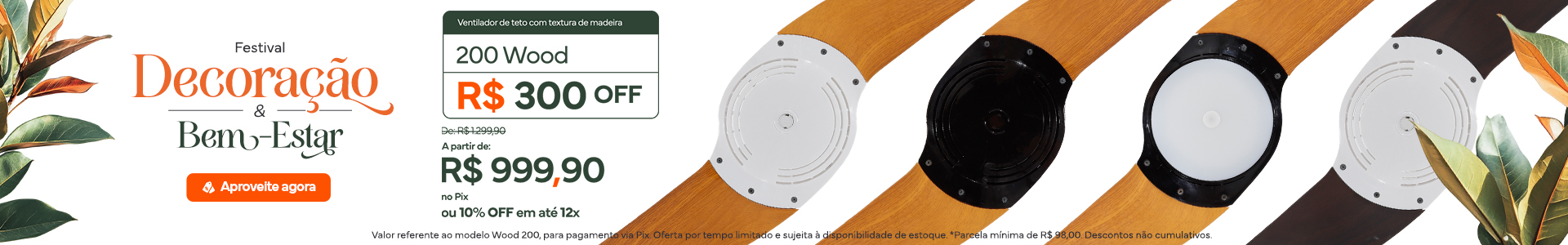 Ventilador SPIRIT Wood com Desconto incrível! - Conecte-se ao Natural !