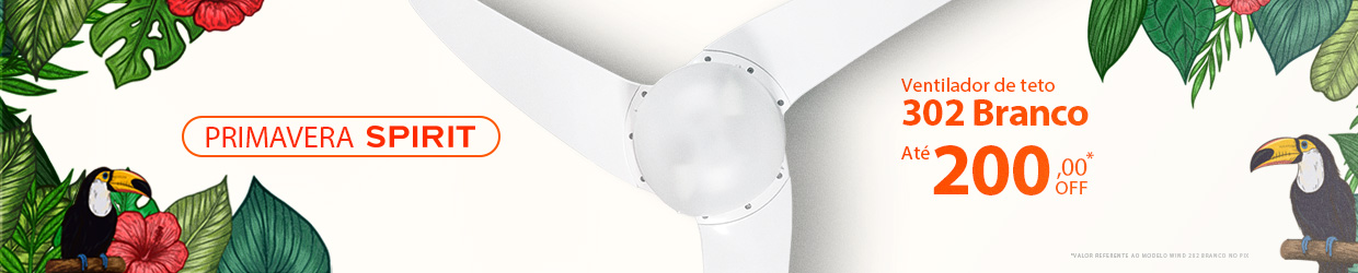 Ventilador de Teto SPIRIT 302 com oferta exclusiva!