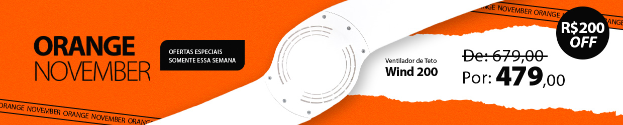 Ventilador de Teto SPIRIT Wind 200 e 201