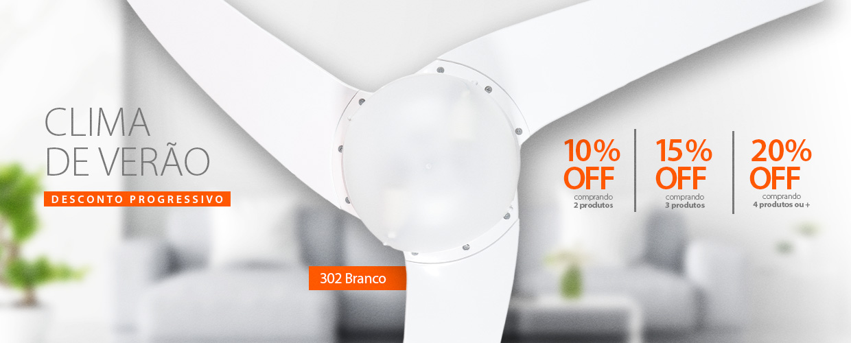 Ventilador de Teto SPIRIT 302 com Descontos Progressivos e até 6X Sem Juros!