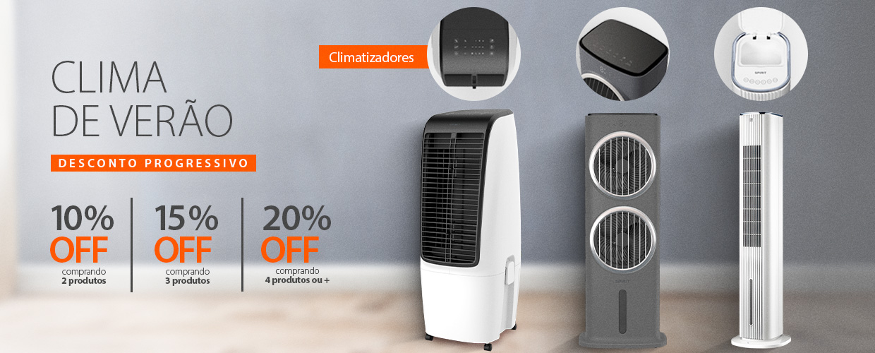 Climatizadores da Ar com Descontos Progressivos e até 6X Sem Juros