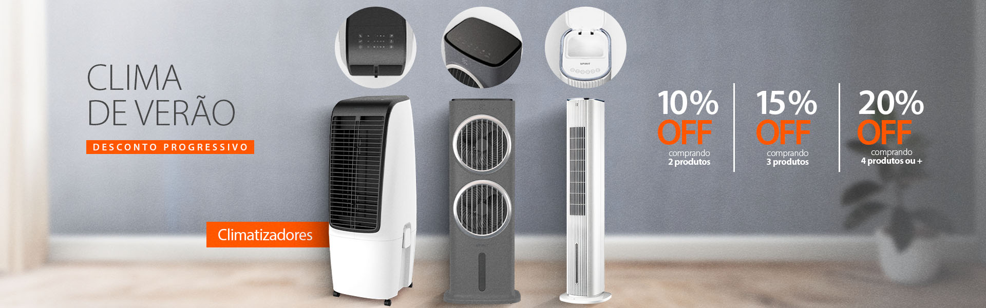 Climatizadores da Ar com Descontos Progressivos e até 6X Sem Juros