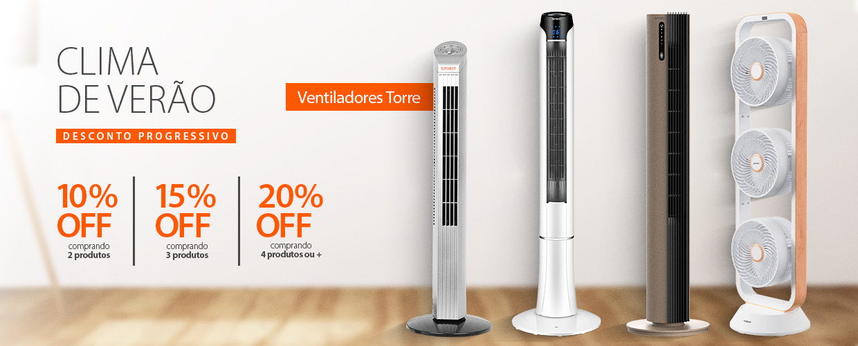 Ventilador SPIRIT Torre com Descontos Progressivos e até 6X Sem Juros!