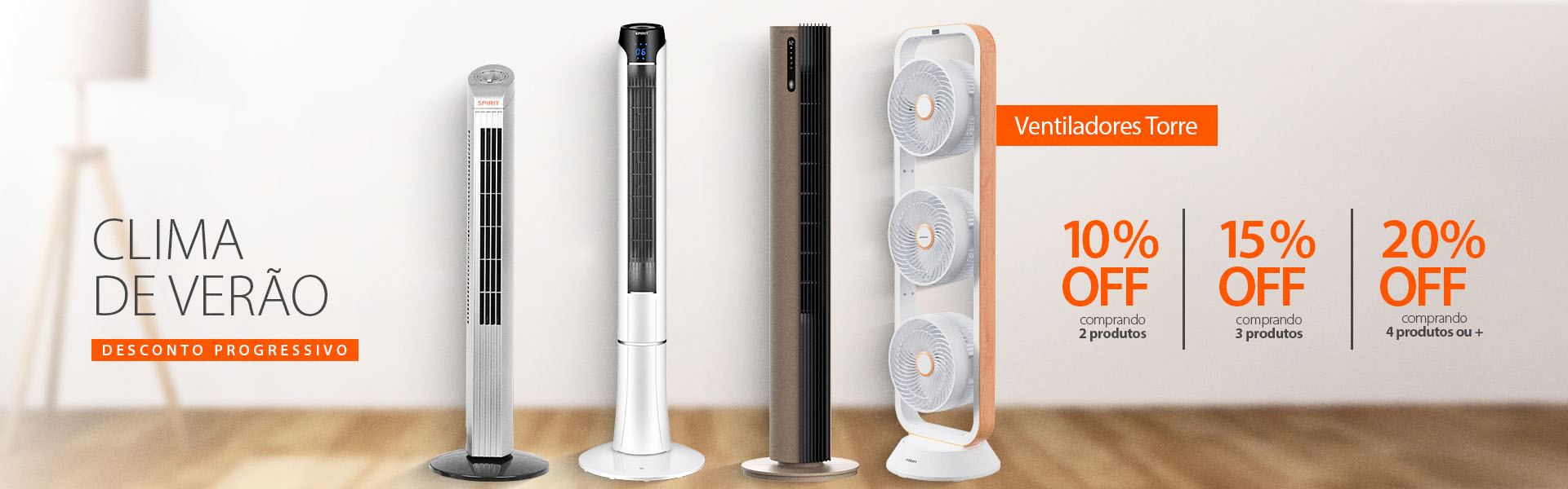 Ventilador SPIRIT Torre com Descontos Progressivos e até 6X Sem Juros!