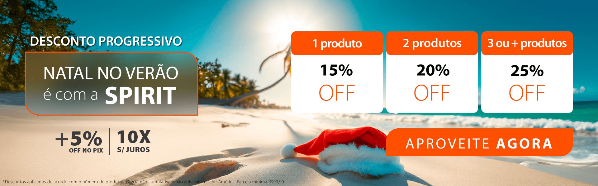 Fim de Ano Refrescante com até 25% de Descontos Progressivos!