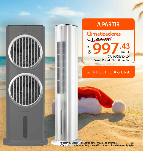 Climatizador de Ar SPIRIT com até 25% de Descontos Progressivos!