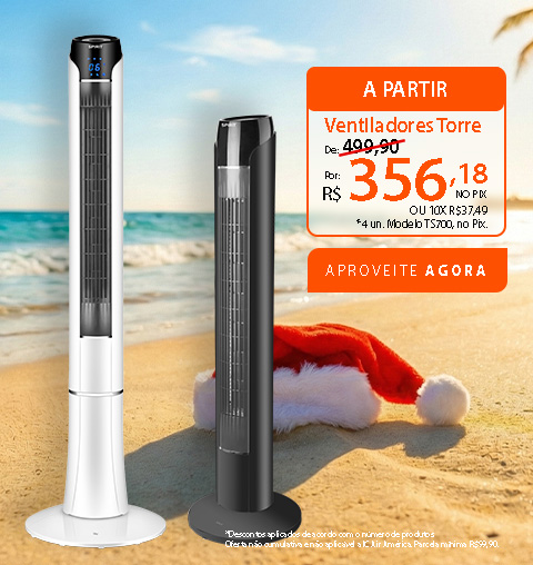 Ventilador Torre SPIRIT com até 25% de Descontos Progressivos!