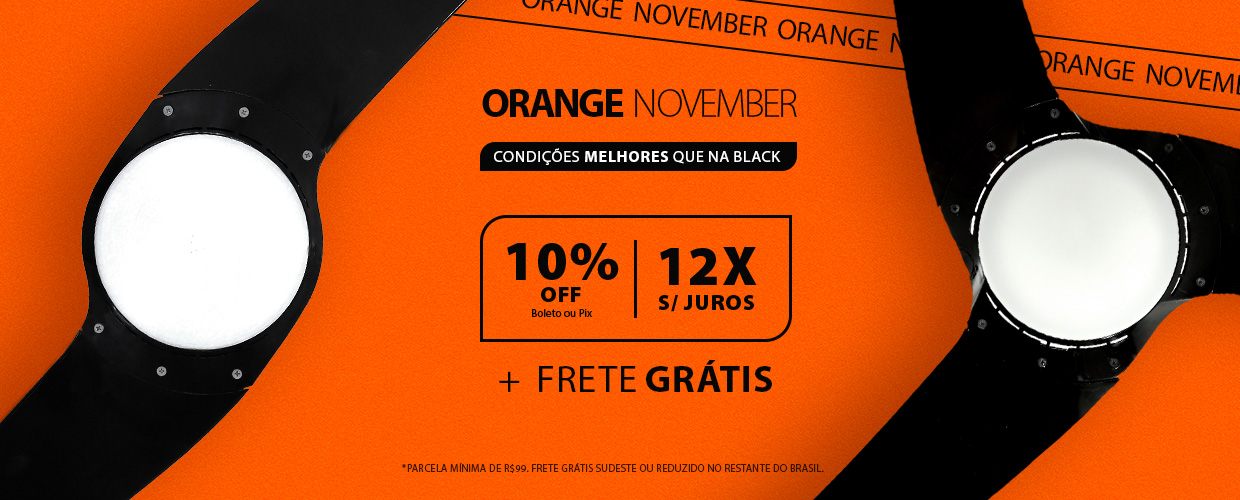 Ventilador de Teto SPIRIT Neevo com condições melhores que na Black: Orange November!