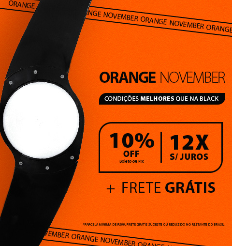 Ventilador de Teto SPIRIT Neevo com condições melhores que na Black: Orange November!