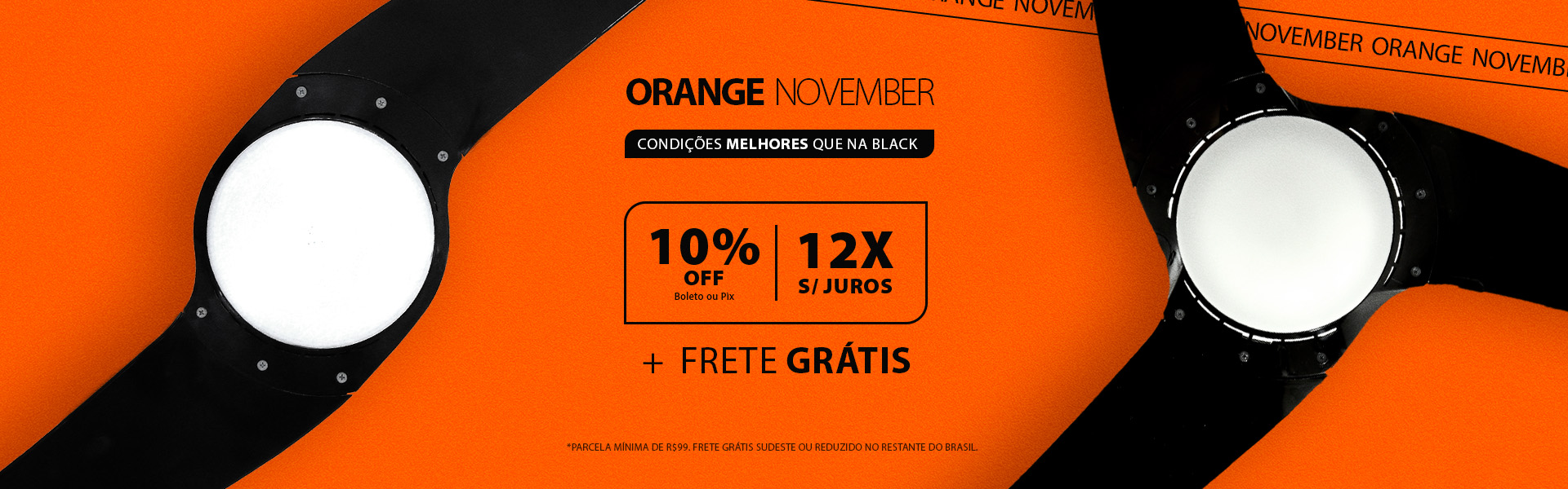 Ventilador de Teto SPIRIT Neevo com condições melhores que na Black: Orange November!