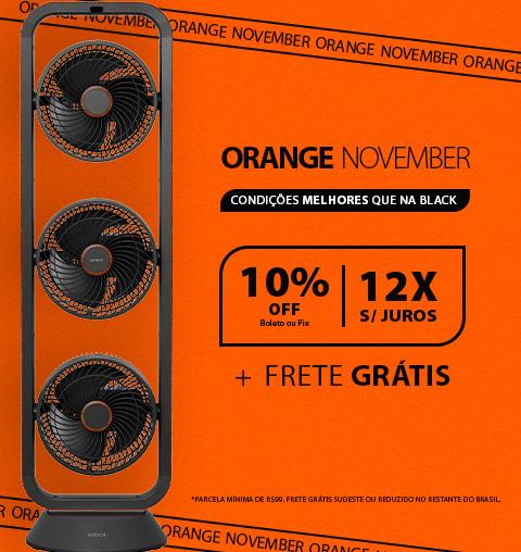 Ventilador SPIRIT Torre com condições melhores que na Black: Orange November!
