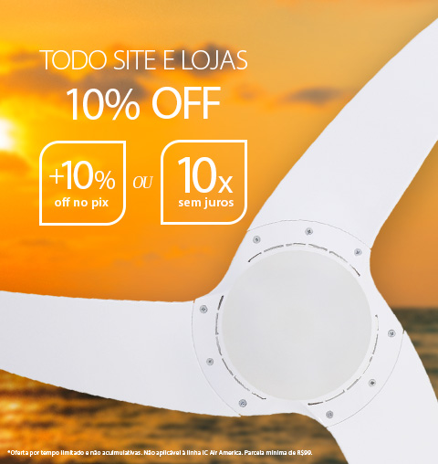 Ventilador de Teto SPIRIT 3 pás com 10% de Desconto ou 10X Sem Juros!