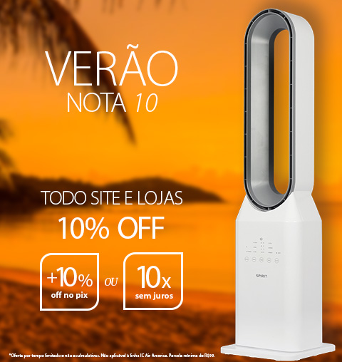 Ventilador Sem Hélices SPIRIT Bladeless com 10% de Desconto ou 10X Sem Juros!