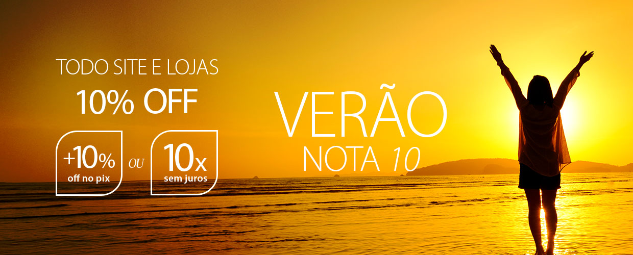 Verão Nota 10 é na SPIRIT: 10% OFF ou 10X Sem Juros!