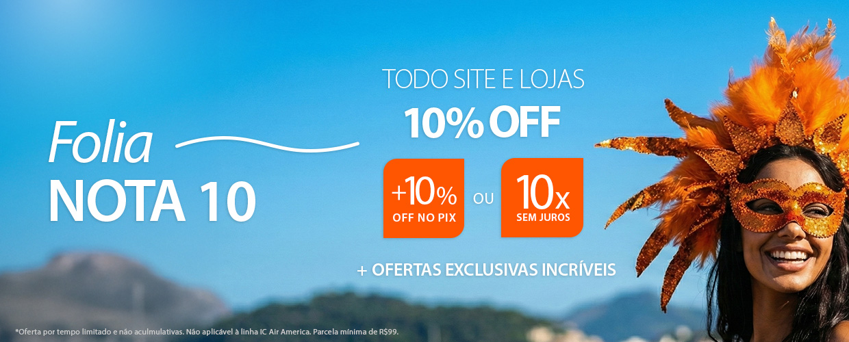 FOLIA Nota 10 é na SPIRIT: 10% OFF ou 10X Sem Juros + OFERTAS ESPECIAIS AINDA MELHORES!