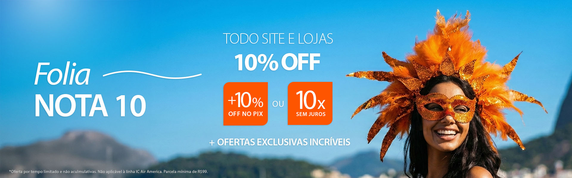 FOLIA Nota 10 é na SPIRIT: 10% OFF ou 10X Sem Juros + OFERTAS ESPECIAIS AINDA MELHORES!