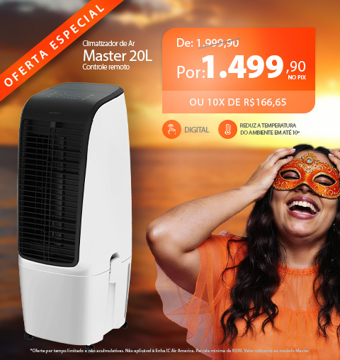 FOLIA DE OFERTAS ESPECIAIS: Climatizador de Ar SPIRIT com 10% de Descontos ou 10X Sem Juros!