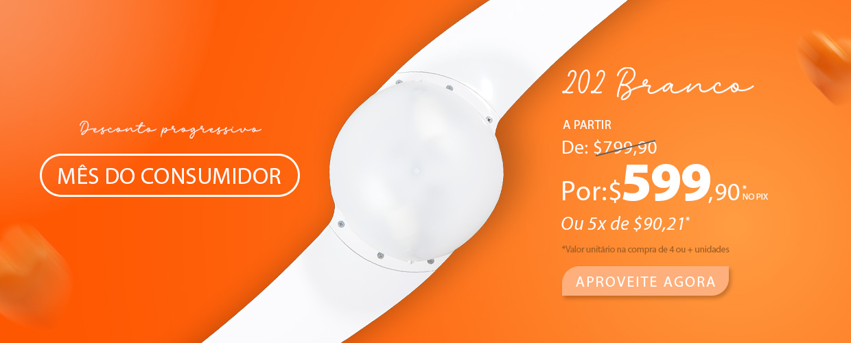 Ventilador de Teto SPIRIT 202  com até 25% OFF em descontos progressivos!*