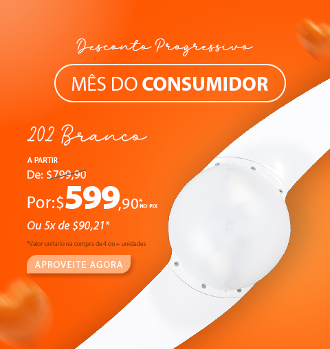 Ventilador de Teto SPIRIT 202  com até 25% OFF em descontos progressivos!*