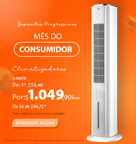 Climatizador de Ar SPIRIT com até 25% OFF em descontos progressivos!*