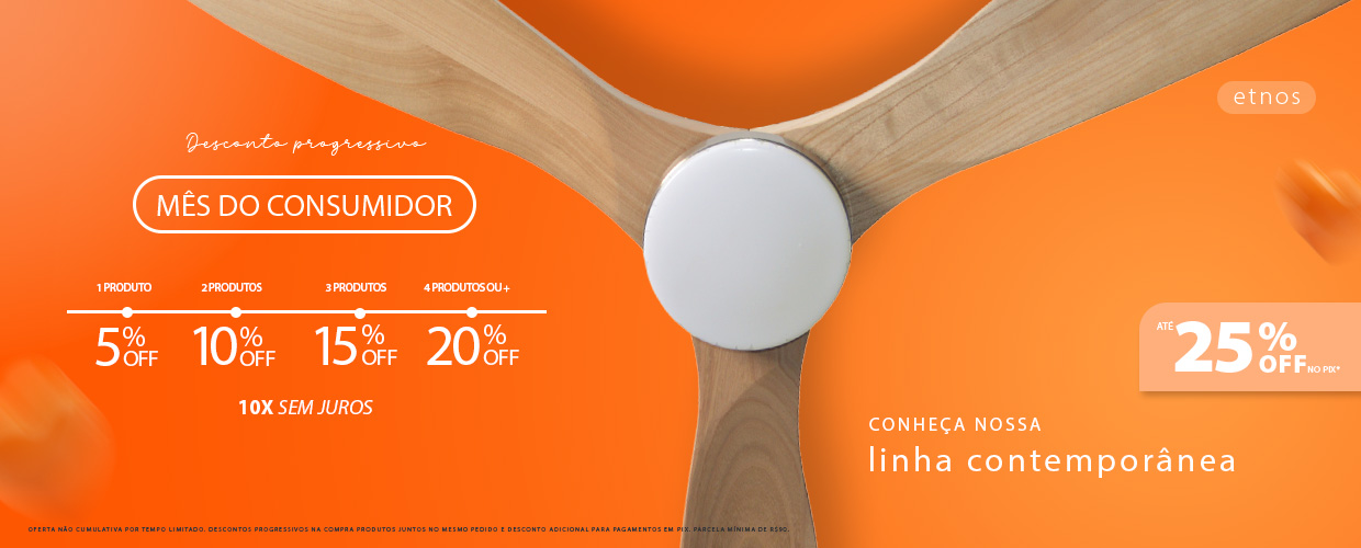 Conheça a Nova linha de Ventiladores SPIRIT Contemporânea, com até 25% OFF em descontos progressivos!*