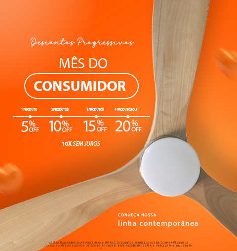 Conheça a Nova linha de Ventiladores SPIRIT Contemporânea, com até 25% OFF em descontos progressivos!*