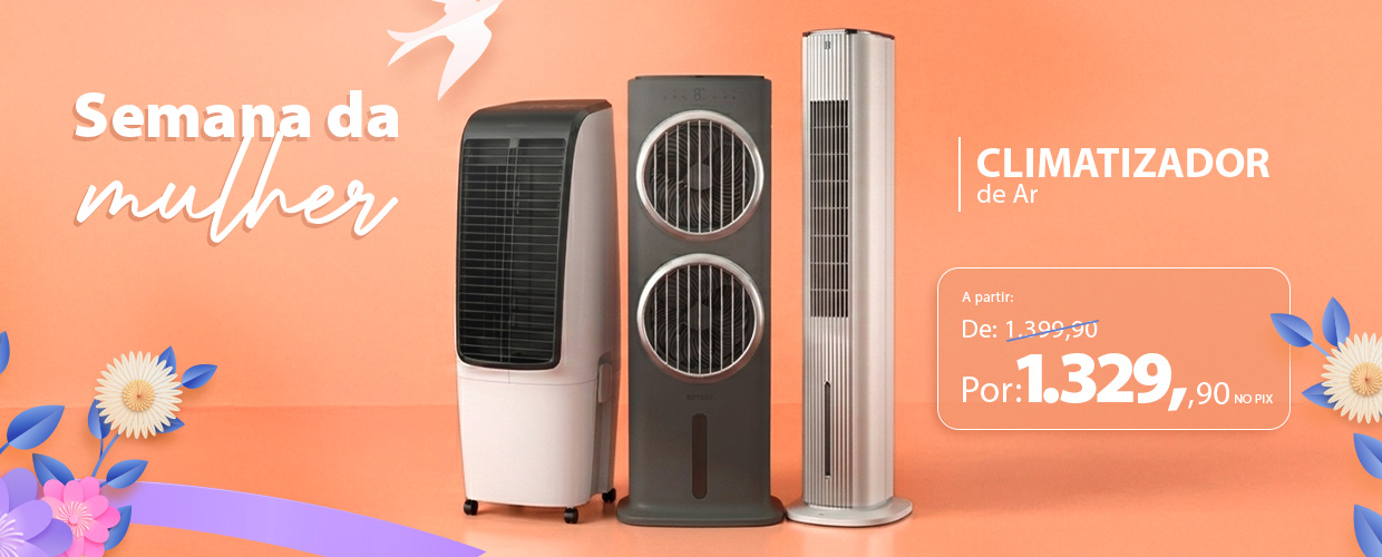 Climatizador de Ar SPIRIT - Condições Especiais na Semana da Mulher!