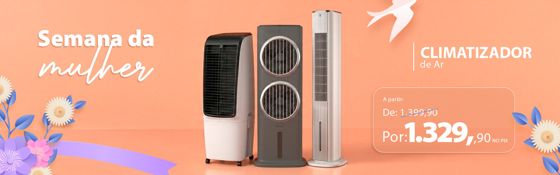 Climatizador de Ar SPIRIT - Condições Especiais na Semana da Mulher!