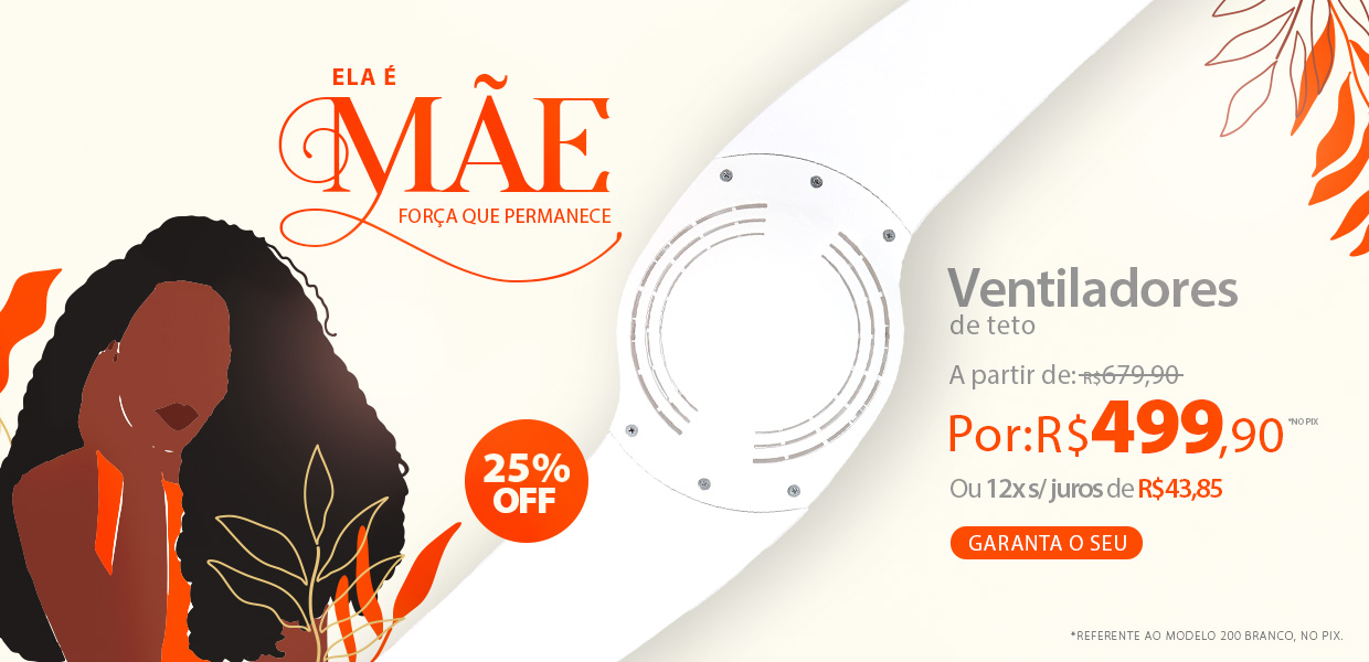 Ventilador de Teto SPIRIT a partir de R$499,90 no PIX no Saldo de Verão!*