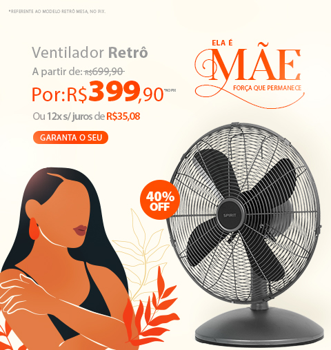 Ventilador 360 Graus Coluna Ultraeconômico com R$500 de Desconto no Saldo de Verão! 