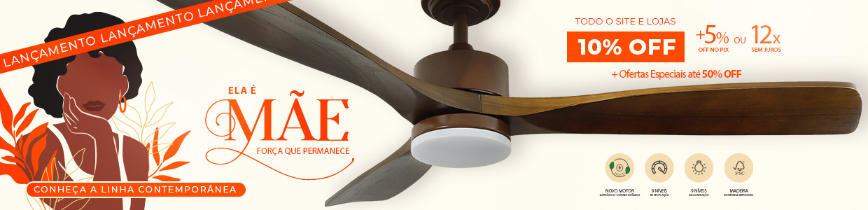 Conheça a Nova Linha de Ventiladores Contemporânea 