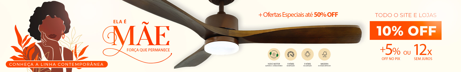 Conheça a Nova Linha de Ventiladores Contemporânea 