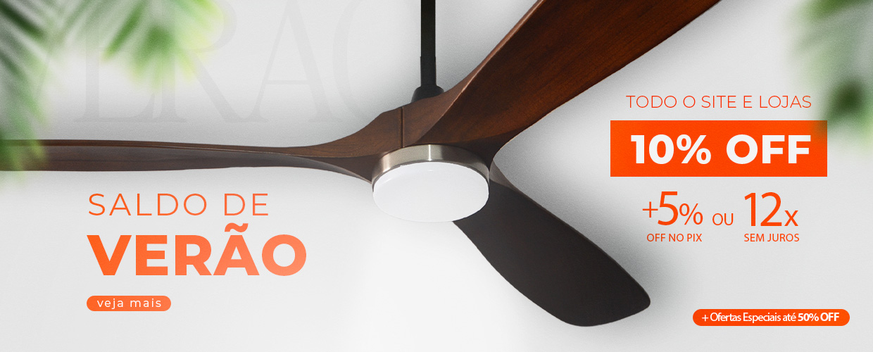 Saldo de Verão: Tudo com 10% de Desconto em 12X Sem Juros ou +5% OFF no PIX e Ofertas Especiais Até 50% OFF!