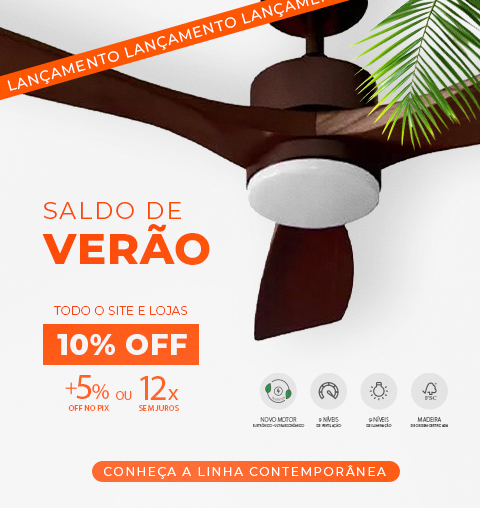 Conheça a Nova linha de Ventiladores SPIRIT Contemporânea, com até 15% OFF*!
